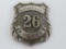 The Atlantic Corp Police Badge, #26, 2 1/2