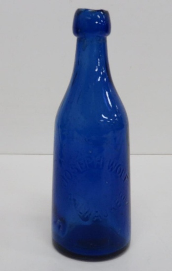 Joseph Wolf Milwaukee, Cobalt bottle