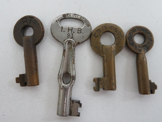 Four Railroad Keys