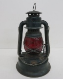 Dietz Lantern, Little Giant, with Ruby glass, 12