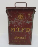 MTFD Fire Department First Aid box, two part, 14