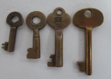 Four Railroad Keys