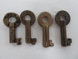 Four Railroad Keys