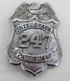 Interstate Patrolman Badge, #247, 3