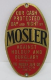 Mosler Burglar Alarm metal tag, 5
