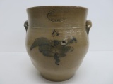W Smith Greenwich New York 1 1/2 gallon Jar, cobalt decorated