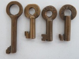 Four Railroad Keys