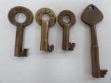Four Railroad Keys