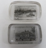 Two Worlds Fair Paperweights