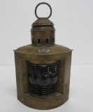 Tri Lex Nautical Lantern, red lens, 10 1/2