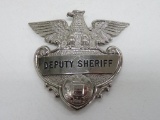 Deputy Sheriff hat badge, 2 1/2