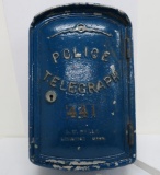 Police Telegraph Box, blue, 18