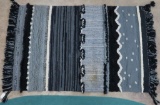 Mid Century Modern Hand Hooked Rug, wool, textured