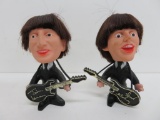 John Lennon and Paul McCartney vinyl figures, 4 1/2