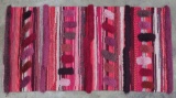 Mid Century Modern, Hand Hooked Rug, textured wool, artist signed