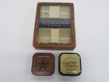 John Hoffmann & Sons Gold Medal Pen display, Milwaukee and two typewriter tins