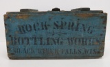 Rock Springs Bottling Works Black River Falls, Wis, blue