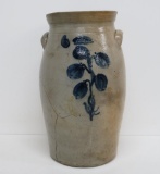 Hermann & Co 6 gallon cobalt decorated churn