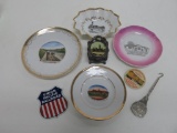 Assorted Railroad Depot China and souvenirs