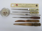 Letter openers and paperweight