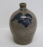 LB Maxfield Jug, Cobalt floral decorated, 3 gallon