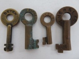 Four Railroad Keys