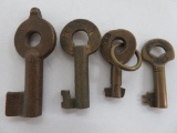 Four Railroad Keys