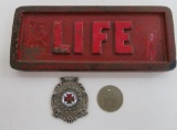 Insurance Advertising, paper weight and medal/tokens