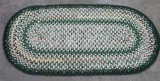 Oval Braided rug, 30