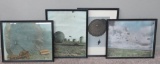 Four Framed Military Parachute photo prints, 21