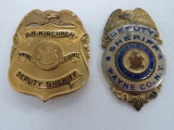 Two Wayne County, New York, Deputy Sheriff Badges, 2