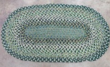 Oval Braided rug, 33