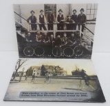 Two Reproduced real photos of vintage bicycles, Milwaukee