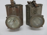 Two Grether hand held electric flashlights, 7 1/2