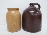 C Hermann Milwaukee jug and wax sealer jar