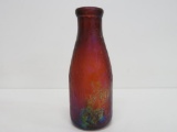 Hermes Ohio & Pittsburgh Milk Co Amber Milk Bottle, quart