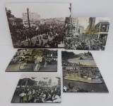 Reproduced real photo of Milwaukee parade and street scenes