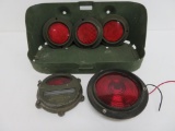 Industrial Jerry Can Holder and tail lights, Willys, military green