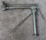 C 1890 Fire Department Basement Nozzle, nickel over brass
