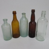 Five Assorted Old bottles