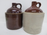 Two Stoneware Shoulder Jugs, possible Red Wing