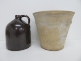 Stoneware C Hermann & Co Jug and Planter