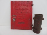 Fire Department Hose patch clamp and Alarm Box Door
