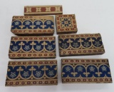 Seven Border Stove Tiles