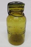 Lightning Canning Jar, Yellow, quart