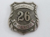 The Atlantic Corp Police Badge, #26, 2 1/2