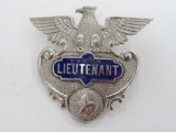 Police Lieutenant Hat Badge, 2 1/2