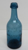 EKB Aerated Soda Water bottle, blue, 7 1/2