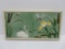 Two part Swan and dragonfly art tile, framed 6