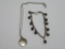 Indian head nickel style necklace and bauble bell bracelet